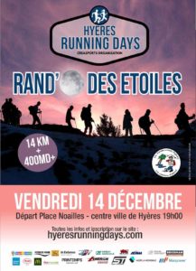 Randonnée la-rando-des-etoiles hyères running days 2018 #HRD18