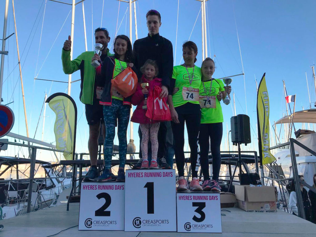 podium-challenge-parents-enfants-mixte-hyères running days 2018