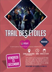 Affiche Trail des étoiles Hyères Running Days 2019 - Communication digitale Ingenieweb