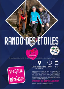 Affiche Rando des étoiles Hyères Running Days 2019 - Communication digitale Ingenieweb