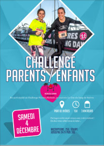 Affiche Challenge Parents Enfants Hyères Running Days 2019 - Communication digitale Ingenieweb