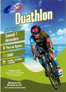 affiche hyères running days 2024 Duathlon