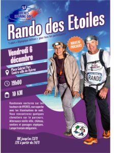 affiche hyères running days 2024 Rando des étoiles