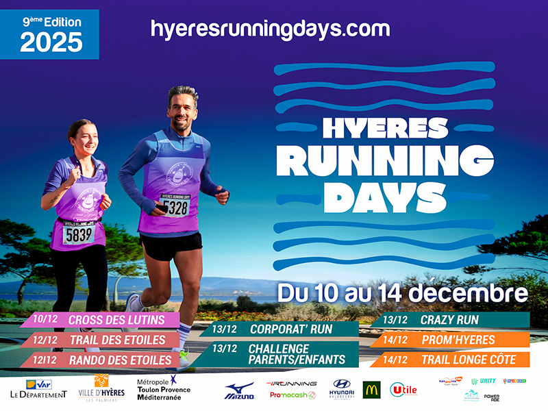 Affiche Hyères Running Days 2025 -