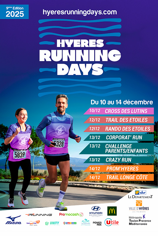 Affiche Hyères Running Days 2025 -